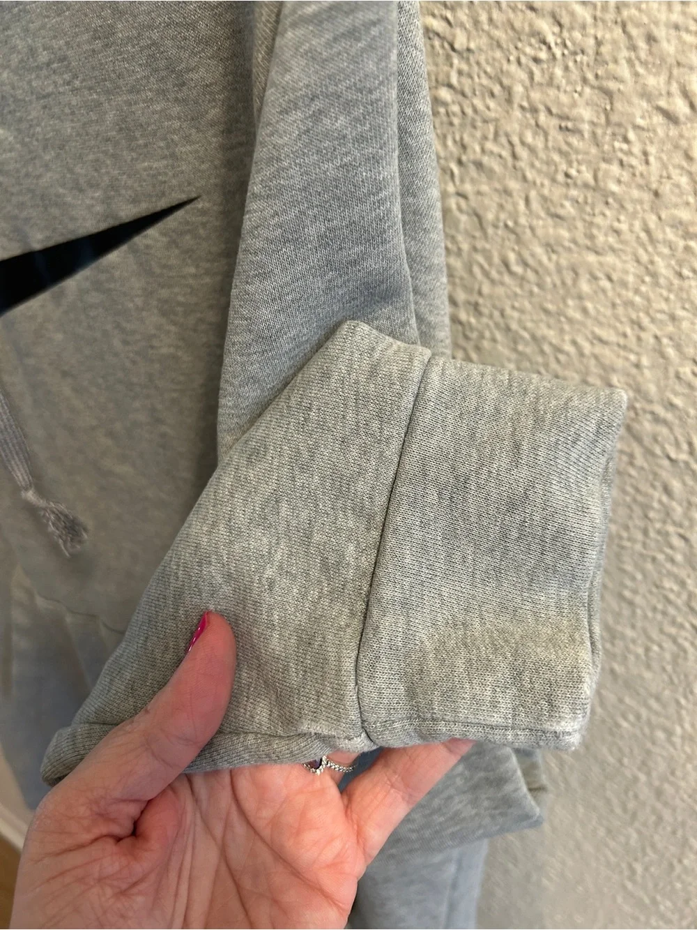Men’s Nike Gray Hoodie with Black Swoosh